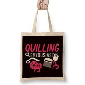Humuts Quilling Enthusiast Paper Filigree Crafting Hobby Art Artist Bez Kadın Günlük Çanta