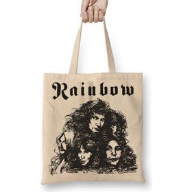 Humuts Rainbow Long Live Rock N Roll Bez Kadın Günlük Çanta