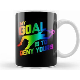 Humuts Rainbow My Goal is to Deny Yours Soccer Goalie Kupa