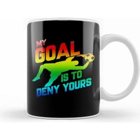 Humuts Rainbow My Goal is to Deny Yours Soccer Goalie Kupa