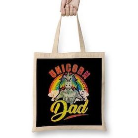 Humuts Rainbow Paint Splatter Unicorn Dad Awesome Fathers Bez Kadın Günlük Çanta