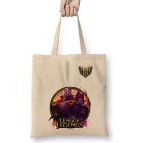 Humuts Rakan E Xayah Lol League Of Legends Bez Uzun Saplı Açık Bej Rengi Çanta