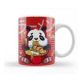 Humuts Ramen Panda Cute Kawaii Panda Eating Ramen Kupa Bardak