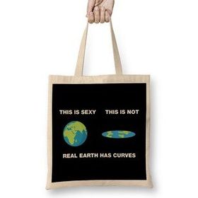 Humuts Real Earth Has Curves Flat Earth Bez Uzun Saplı Açık Bej Rengi Çanta