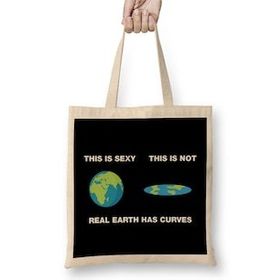 Humuts Real Earth Has Curves Flat Earth Bez Uzun Saplı Açık Bej Rengi Çanta