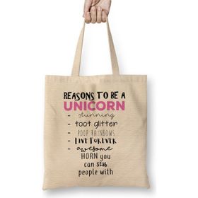 Humuts Reasons To Be A Unicorn Bez Uzun Saplı Açık Bej Rengi Çanta