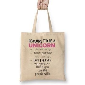 Humuts Reasons To Be A Unicorn Bez Uzun Saplı Açık Bej Rengi Çanta