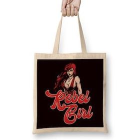 Humuts Rebel Ginger Girl Redhead Red Haired Red Head Irish Bez Uzun Saplı Açık Bej Rengi Çanta