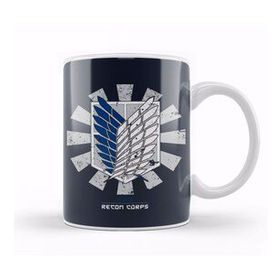 Humuts Recon Corps Retro Japanese Attack On Titan Kupa Bardak