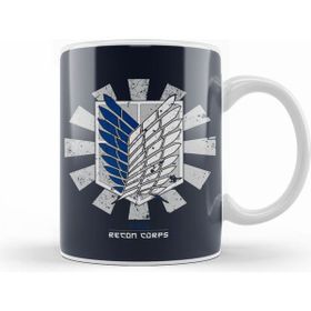 Humuts Recon Corps Retro Japanese Attack On Titan Kupa Bardak