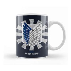 Humuts Recon Corps Retro Japanese Attack On Titan Kupa Bardak
