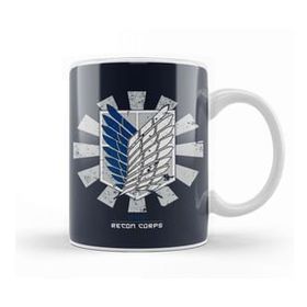 Humuts Recon Corps Retro Japanese Attack On Titan Kupa Bardak