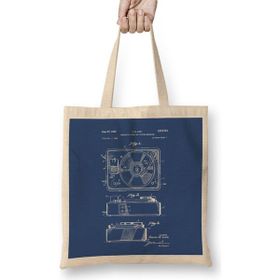 Humuts Record And Picture Player Patent Blueprint R M Like Bez Uzun Saplı Açık Bej Rengi Çanta