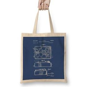 Humuts Record And Picture Player Patent Blueprint R M Like Bez Uzun Saplı Açık Bej Rengi Çanta