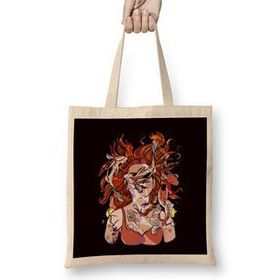 Humuts Red Head Tattooed Inked Redhead Red Hair Ginger Irish Bez Uzun Saplı Açık Bej Rengi Çanta
