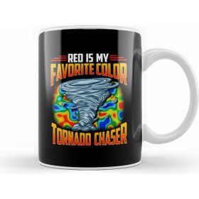 Humuts Red Is My Favorite Color Tornado Chaser Weather Kupa Bardak