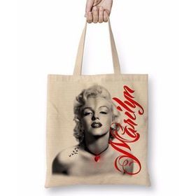 Humuts Red Marilyn Monroe Red Bez Uzun Saplı Açık Bej Rengi Çanta