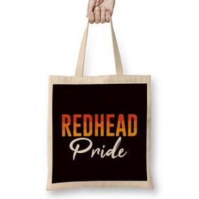 Humuts Redhead Pride Ginger Red Head Orange Red Hair Haired Irish Bez Uzun Saplı Açık Bej Rengi Çanta