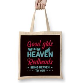 Humuts Redheads Red Hair Redhead Ginger Freckles Gift Bez Uzun Saplı Açık Bej Rengi Çanta
