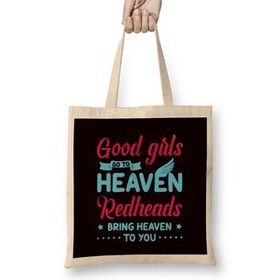 Humuts Redheads Red Hair Redhead Ginger Freckles Gift Bez Uzun Saplı Açık Bej Rengi Çanta