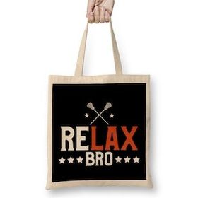 Humuts Referee Funny Relax Bro Funny Lacrosse Pun Player Coach Bez Uzun Saplı Açık Bej Rengi Çanta