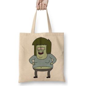 Humuts Regular Show Muscleman Bez Uzun Saplı Açık Bej Rengi Çanta