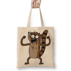 Humuts Regular Show Rigby Bez Uzun Saplı Açık Bej Rengi Çanta