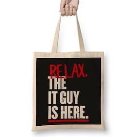 Humuts Relax The It Guy Is Here Bez Uzun Saplı Açık Bej Rengi Çanta
