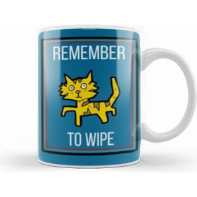 Humuts Remember To Wıpe Cat Kupa Bardak