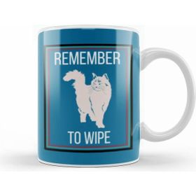 Humuts Remember To Wıpe Cat Kupa Bardak