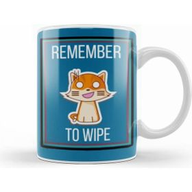 Humuts Remember to Wıpe Cat Lover Gifts Kupa