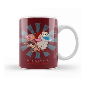 Humuts Ren And Stimpy Retro Japanese Kupa Bardak
