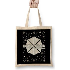 Humuts Resident Evil Umbrella Corporation Christmas Snow Logo Bez Uzun Saplı Açık Bej Rengi Çanta