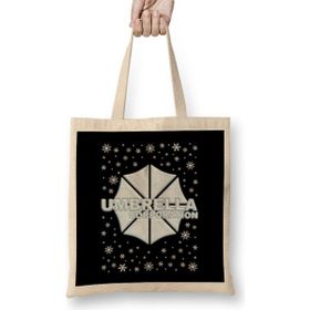 Humuts Resident Evil Umbrella Corporation Christmas Snow Logo Bez Uzun Saplı Açık Bej Rengi Çanta