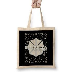 Humuts Resident Evil Umbrella Corporation Christmas Snow Logo Bez Uzun Saplı Açık Bej Rengi Çanta