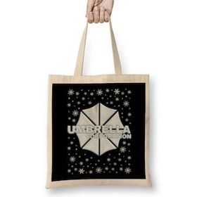 Humuts Resident Evil Umbrella Corporation Christmas Snow Logo Bez Uzun Saplı Açık Bej Rengi Çanta