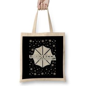 Humuts Resident Evil Umbrella Corporation Christmas Snow Logo Bez Uzun Saplı Açık Bej Rengi Çanta