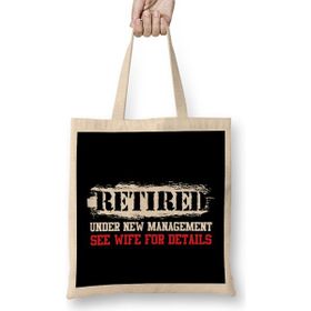 Humuts Retired Under New Management See Wife Retiree Bez Kadın Günlük Çanta