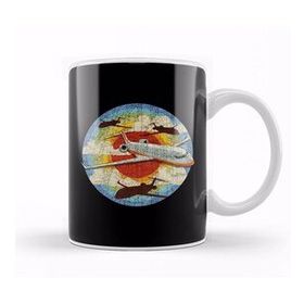 Humuts Retro Airplane Pilot Flying Vintage Aviation Kupa