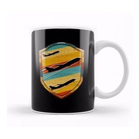 Humuts Retro Airplane Pilot Flying Vintage Aviation Kupa