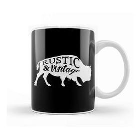 Humuts Retro Animal Stag Nvr Out Of Style Black Kupa