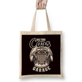 Humuts Retro Cars Garage Classic Old American Automobile Car Muscle-1 Bez Çanta