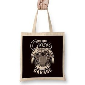 Humuts Retro Cars Garage Classic Old American Automobile Car Muscle-1 Bez Çanta