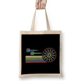 Humuts Retro Dartboard Vintage Darts Arrow Dart Player Bullseye Bez Çanta