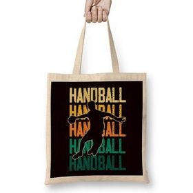 Humuts Retro Handball Player Handballer Ball Sports Team Coach Game Bez Çanta