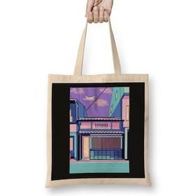 Humuts Retro Japanese Retro Japan House Bez Çanta