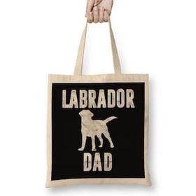 Humuts Retro Labrador Dad Gift Dog Daddy Golden Black Lab Father 01 Bez Çanta