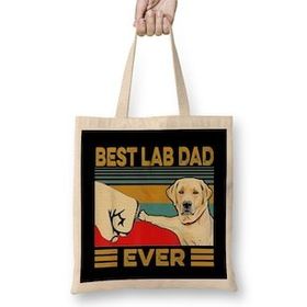 Humuts Retro Labrador Dad Gift Dog Daddy Golden Black Lab Father 02 Bez Çanta