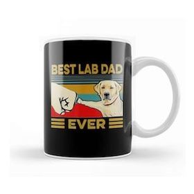 Humuts Retro Labrador Dad Gift Dog Daddy Golden Black Lab Father 02 Kupa