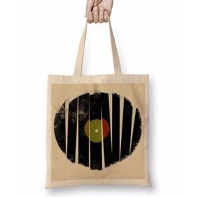 Humuts Retro Müzik Plak Bez Çanta